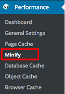 Setting Minify